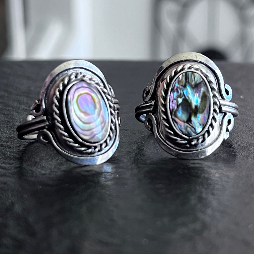 Various adjustable Rings- Mostly Peruvian, Genuine Gemstone - Picture 9 of 13